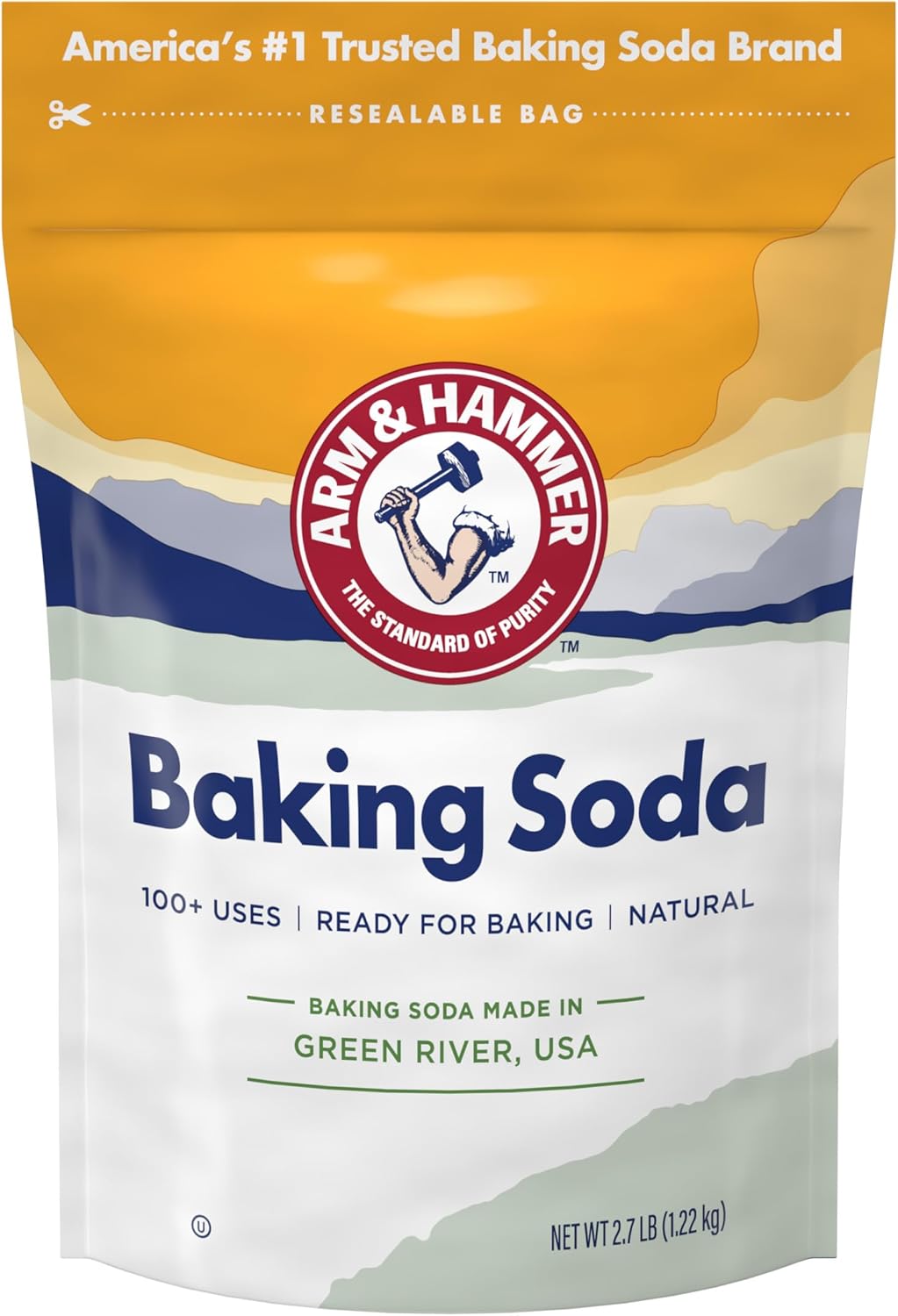 ARM & HAMMER Baking Soda Made in USA 2.7lb